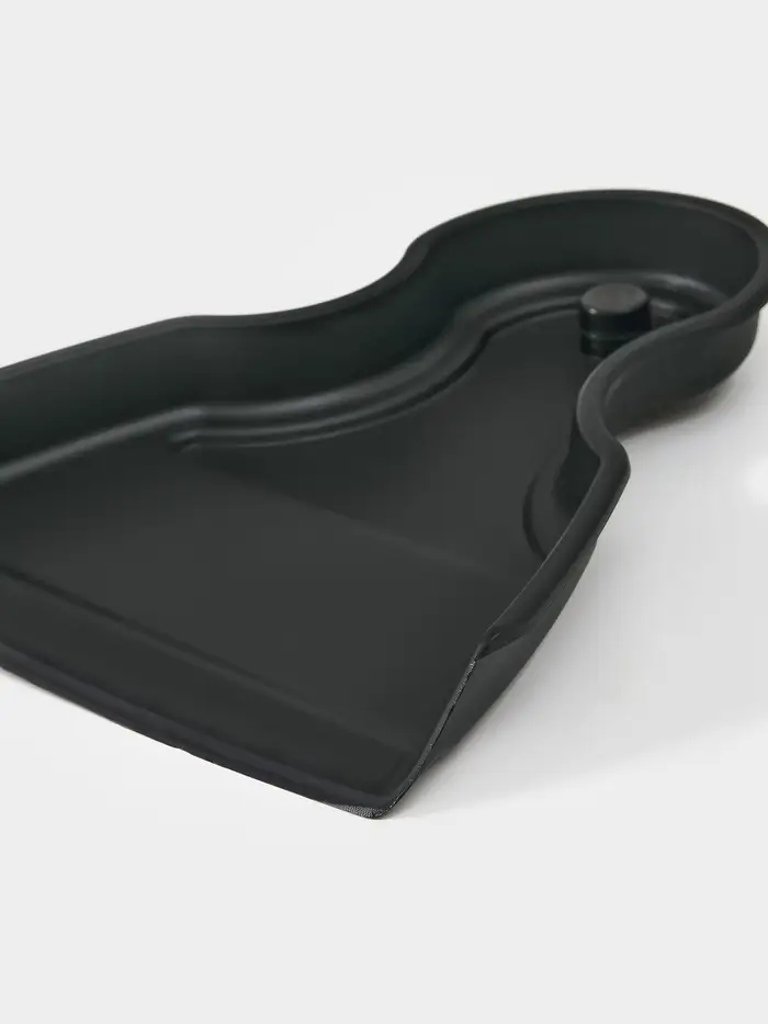 Щетка с совком "Meli", бамбуковая ручка, цвет черный 18х14 см Щетка с совком "Meli", бамбуковая ручка, цвет черный 18х14 см