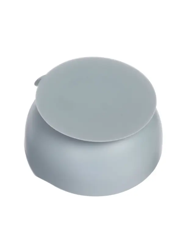 Детская силиконовая тарелка, со слонёнком, цвет серый