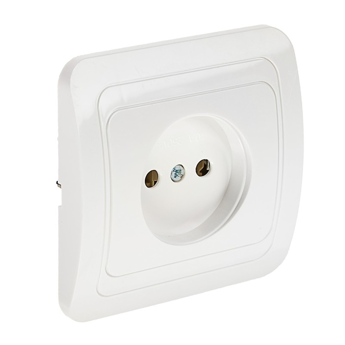 Розетка одноместная Luazon Lighting  Розетка одноместная Luazon Lighting "ЕКБ", 10 А, скрытая, без з/к, белая