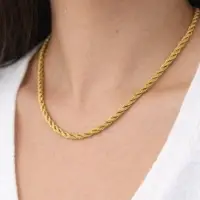 Шнур полиэстер на бобине, d=3 мм L=18 м, люрекс, цвет золотой