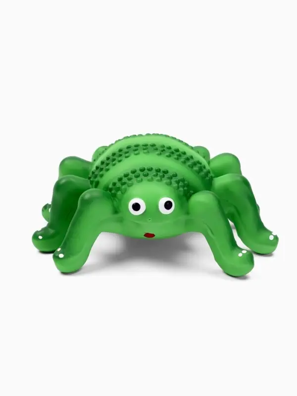 Игрушка пищащая для собак из латекса "Паук", 12х8 см