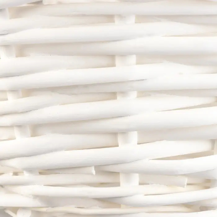 Набор корзин из 3 шт, 38х38х17х 41, 32х32х15х36, 26х26х13х31, белый, ива