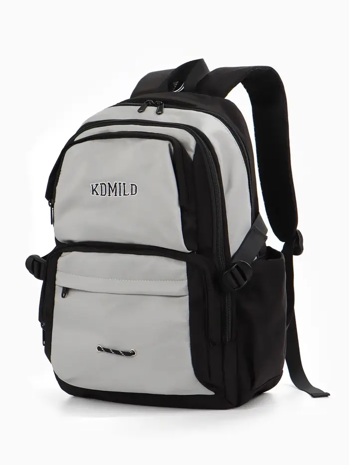 Рюкзак 29*12,5*44 см, 2 отд 6 н/к, Комби, серый/черн