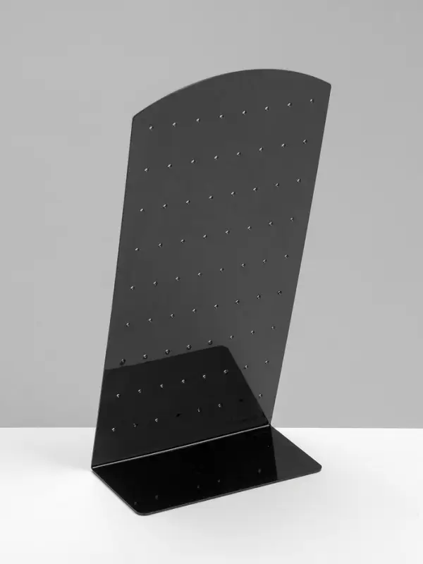 Подставка под серьги QF, 36 пар, 9&times;4.5&times;19 см, чёрная