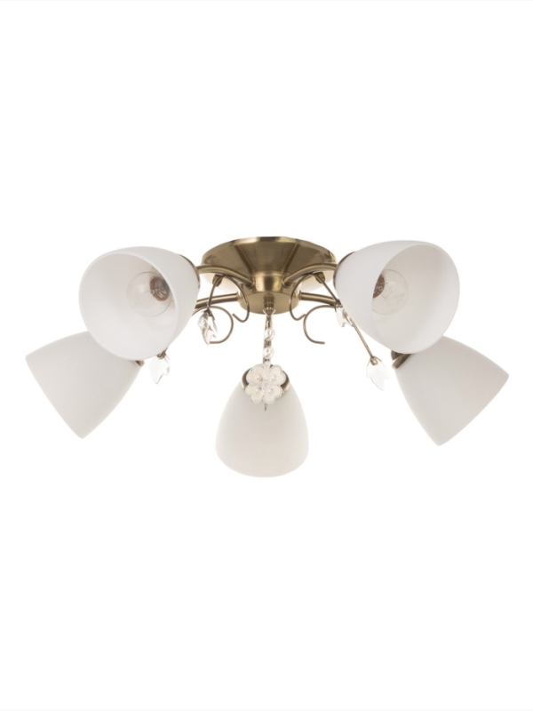 Люстра Люстра "Луиза" 5х40Вт Е27 бронза 58х58х26см