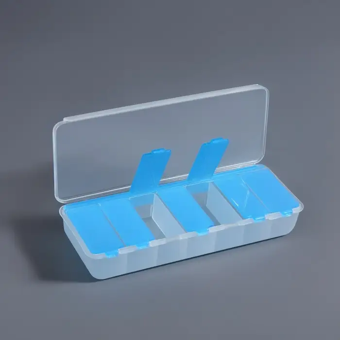 Органайзер для декора, 7 ячеек, 15,8 × 6,2 × 2,7 см, цвет МИКС