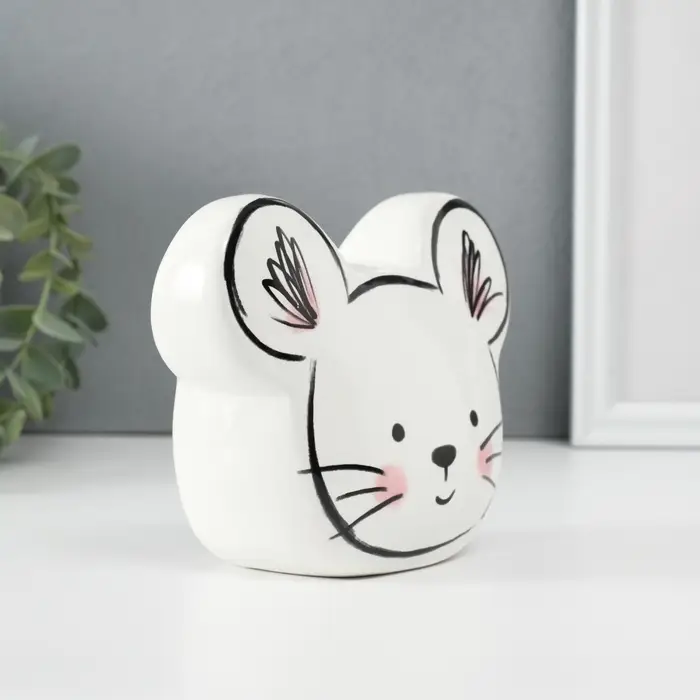 Копилка для денег &laquo;Милый мышонок&raquo;, керамика, 8.9&times;14.8&times;11.8 см