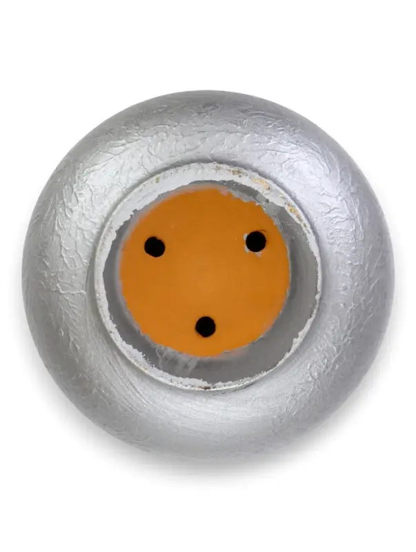 Горшок цветочный с поддоном 3 л, d18/h15,5 см серый керамика, Горшок цветочный с поддоном 3 л, d18/h15,5 см серый керамика, "Перл" (М)