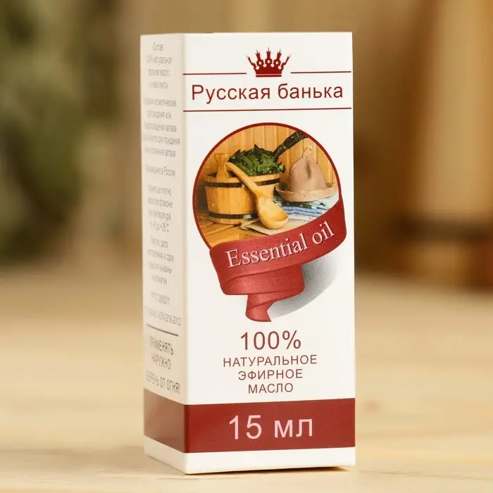 Эфирное масло &laquo;Русская банька&raquo;, флакон-капельница, аннотация, 15 мл