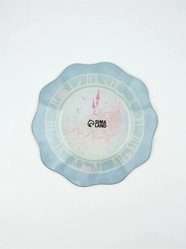 Тарелка плоская новогодняя «Тройка», d=20 см