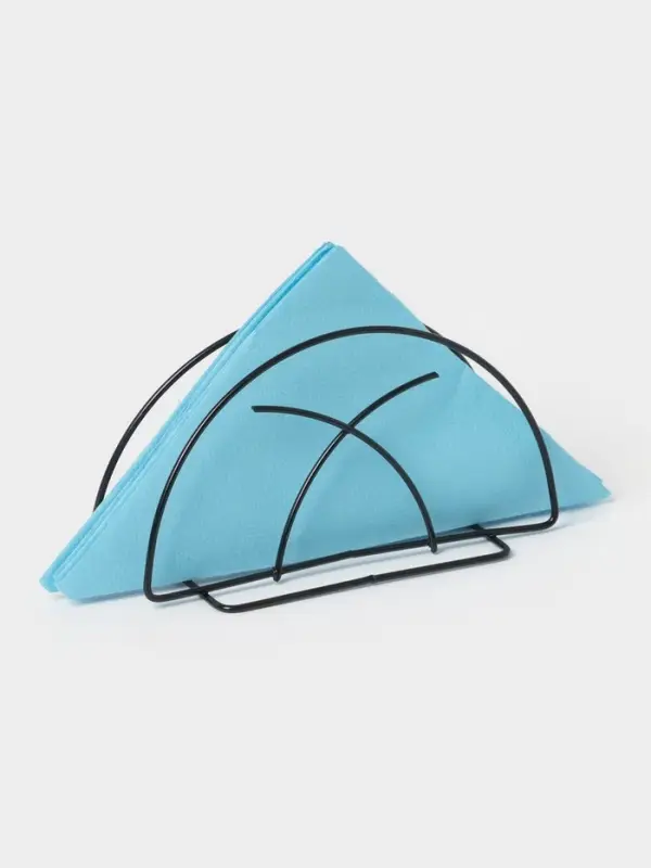 Салфетница Доляна &laquo;Лилия&raquo;, 13.5&times;6&times;7 см, чёрная