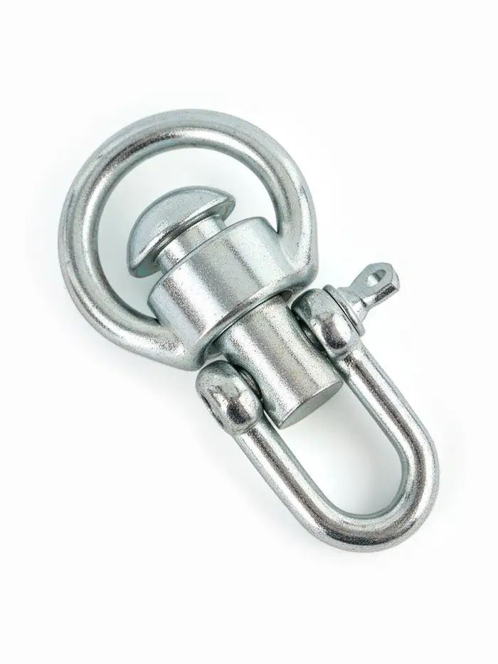 Вертлюг со скобой, средний (длина-7.5 см, ширина-3.5 см), 5 шт.