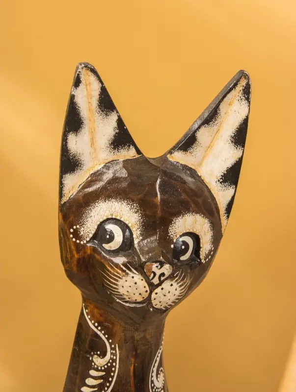 Сувенир «Кошка», 60×14×6 см, дерево, коричневый, МИКС Сувенир «Кошка», 60×14×6 см, дерево, коричневый, МИКС