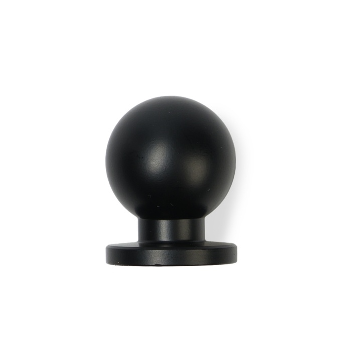 Ручка-кнопка CAPPIO RK146, d=20 мм, цвет черный, 8 шт.