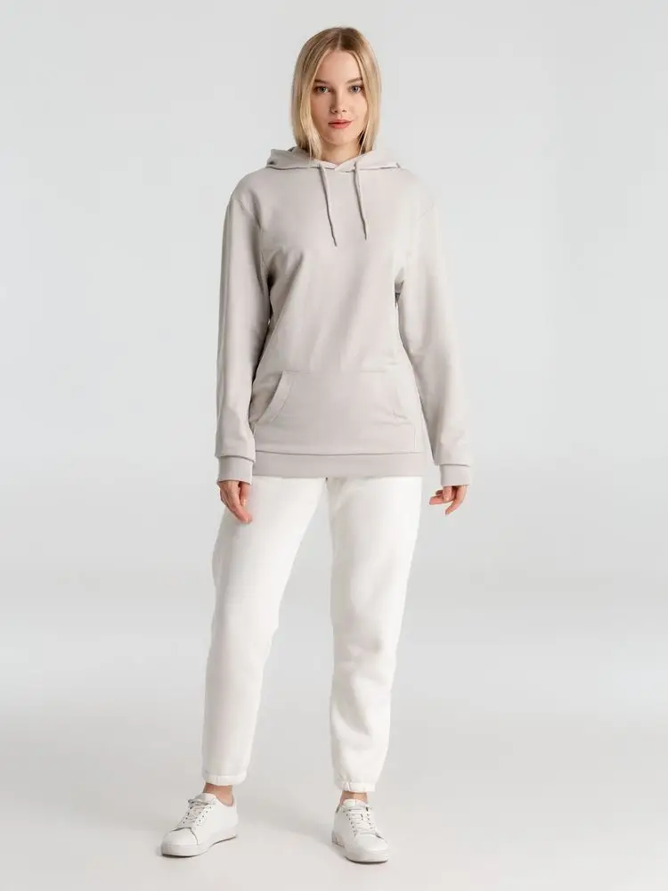 Толстовка с капюшоном унисекс Hoodie, дымчато-серая, размер S