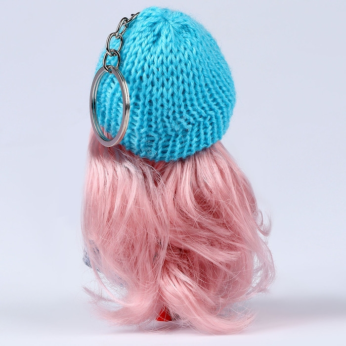 Брелок «Куколка», в вязаной шапке, 9 см Брелок «Куколка», в вязаной шапке, 9 см