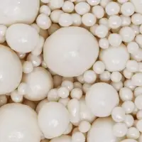 Кондитерская посыпка с мягким центром &laquo;Жемчуг&raquo; белоснежная, 20 г