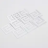 Зеркало настенное &laquo;Лабиринт&raquo;, на клеевой основе, акриловое, 10 шт., 10&times;10 см