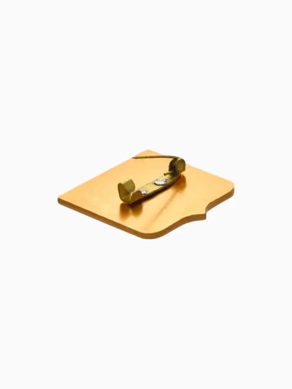 Значок &laquo;Герб&raquo;, 3 см, цветной в золоте