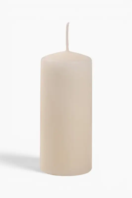Свеча цилиндр, 4&times;9 см, 11 ч, 90 г, слоновая кость