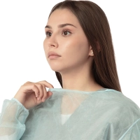 Халат ЕВРО н/с, рукав рез, дл.140 см, р.52-54 пл.25, 5шт/уп Инмедиз