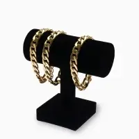 Подставка для часов и браслетов QF &laquo;Мини&raquo;, флок, 7.5&times;13.5&times;13.5 см, чёрная