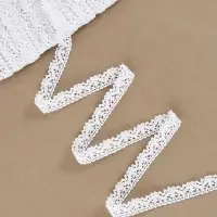 Кружево вязаное Арт Узор, 14 мм, 15&plusmn;1 м, белое