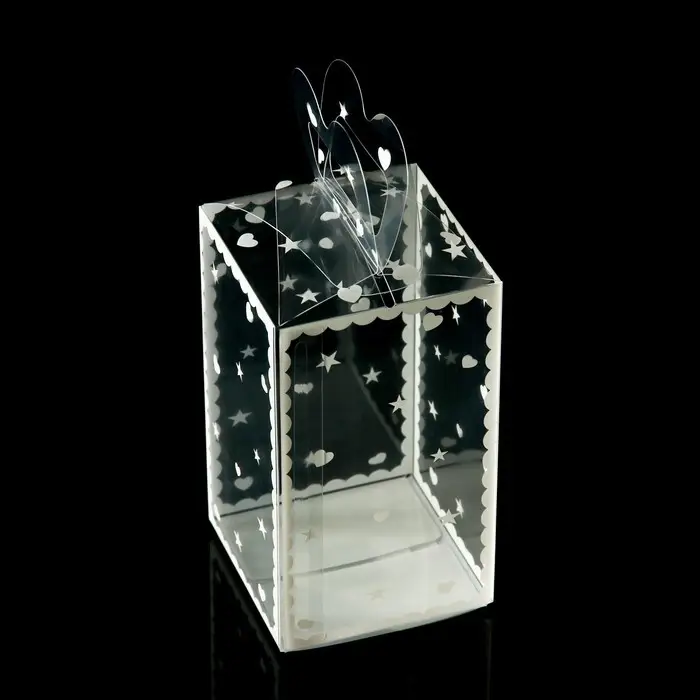 Складная прозрачная коробка из PVC, для упаковки подарков, «Сердце», 12×7×7 см Складная прозрачная коробка из PVC, для упаковки подарков, «Сердце», 12×7×7 см