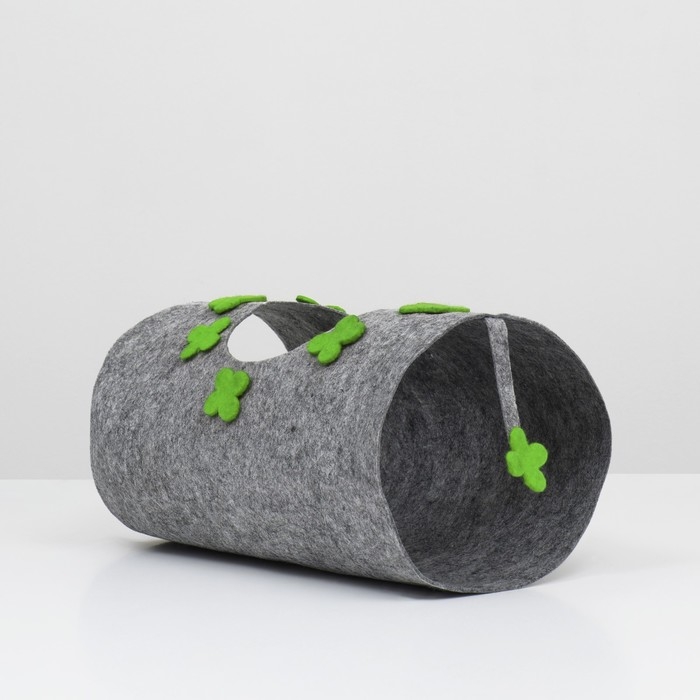 Туннель для кошек с игрушкой, 45 х 25 см из войлока Туннель для кошек с игрушкой, 45 х 25 см из войлока