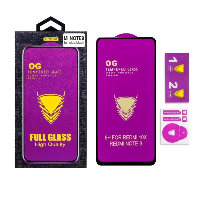 Защитное стекло Xiaomi Note 9 OG 3D черное Защитное стекло Xiaomi Note 9 OG 3D черное