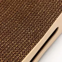 Когтеточка-лежанка картон "Зверьё Моё" ВОСЬМЕРКА средняя с игрушкой 53 х 21 х 16 см