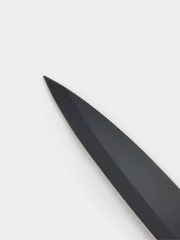 Нож кухонный с антиналипающим покрытием Доляна &laquo;Супер-блэк&raquo;, лезвие 12 см, чёрный