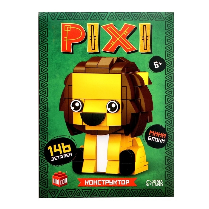 Конструктор «PIXI. Лев», мини блоки, 146 деталей Конструктор «PIXI. Лев», мини блоки, 146 деталей