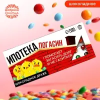 Драже шоколадное &laquo;Ипотека погасин&raquo; в блистере, 13 г