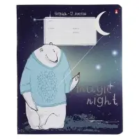 Тетрадь 12 листов в линию MAGIC NIGHT, обложка мелованный картон, фольгирование, МИКС