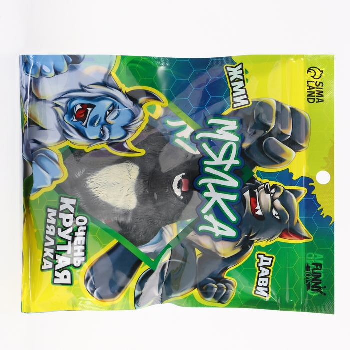 Антистресс сквиш мялка «Волчья хватка», в пакете, с песком, тянучка Антистресс сквиш мялка «Волчья хватка», в пакете, с песком, тянучка