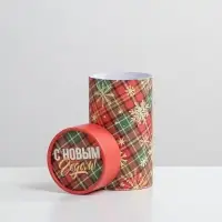 Коробка подарочная &laquo;Клетка&raquo;, 8 х 14,5 см, Новый год