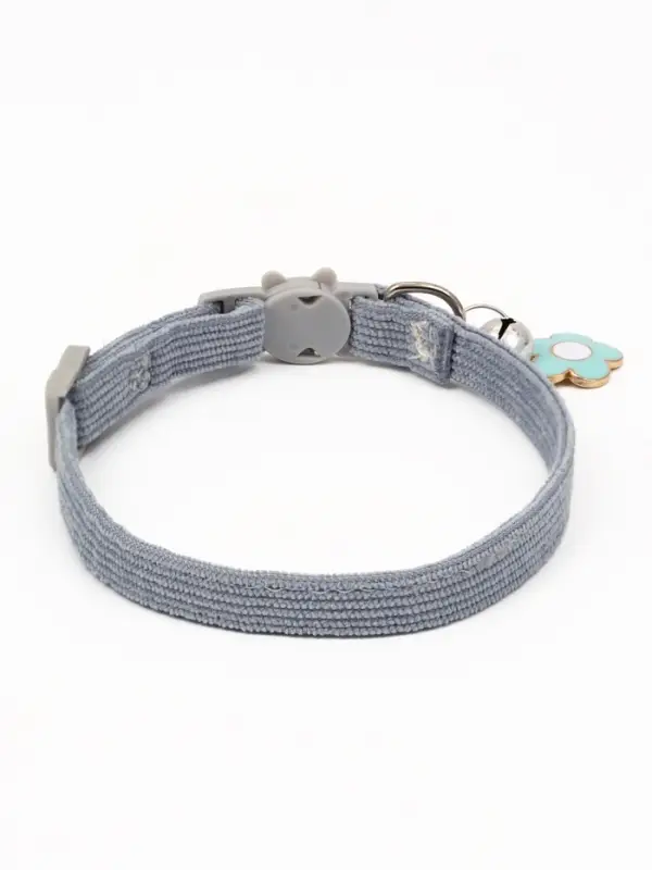 Набор ошейников для кошек, серый, красный