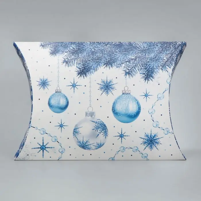 Коробка новогодняя складная фигурная «С Новым годом!», снежинки, 19 х 14 х 4 см Коробка новогодняя складная фигурная «С Новым годом!», снежинки, 19 х 14 х 4 см