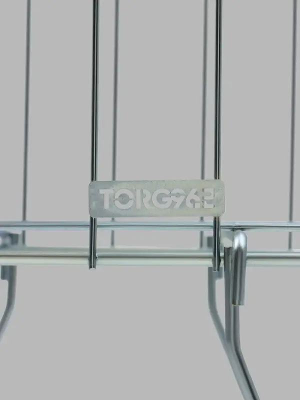 Корзина для распродаж 40х40х75 см , цвет хром Корзина для распродаж 40х40х75 см , цвет хром