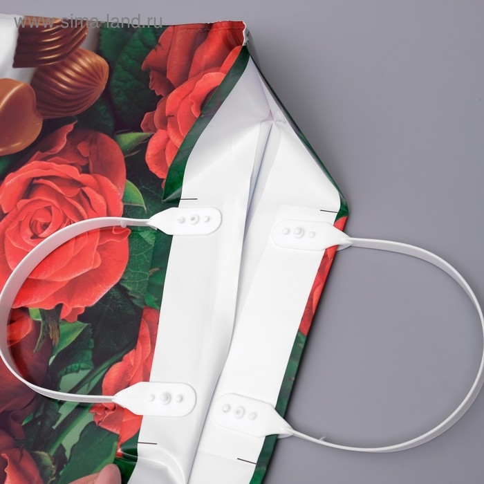 Пакет Пакет "Десерт", полиэтиленовый с пластиковой ручкой, 80 мкм 37 х 34 см