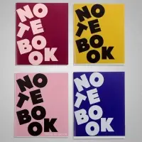 Тетрадь 96 листов в клетку, Calligrata Notebook, МИКС