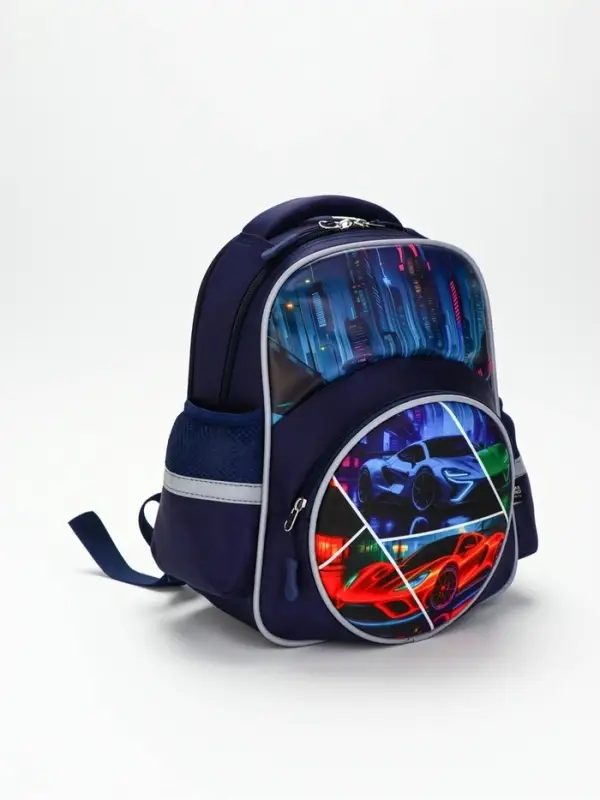 Рюкзак школьный, с эргономичной спинкой, 2 отделения &laquo;Тачка&raquo;