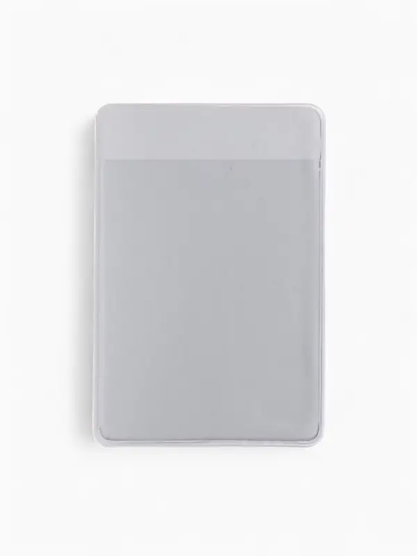 Обложка для проездного, пропуска, с принтом, серая