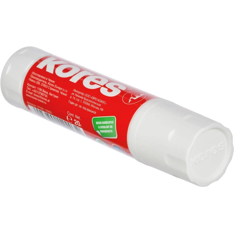 Клей-карандаш 20г KORES 4шт./уп. 14200