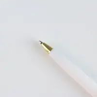 Ручка шариковая, белая, пластик
