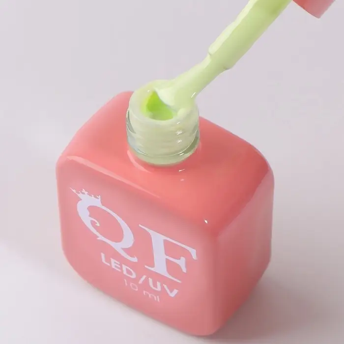 Гель лак для ногтей, однотонный, трехфазный, 10 мл, LED/UV, зелёный (280)