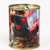 Копилка металлическая, 9.5 см×7.5 см×7.5 см, Человек-паук