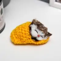 Фигурка-пушистик &laquo;Кот в тапочке&raquo;, МИКС