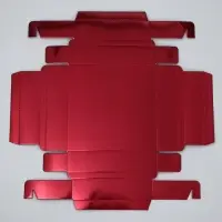 Коробка для конфет, кондитерская упаковка, 9 ячеек, &laquo;Бордовая&raquo;, 14.7&times;14.7&times;3.5 см